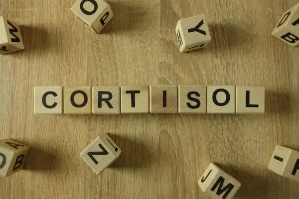 The Hidden Connection: How Stress Shapes Your Fitness and Body Composition 2 Image saying "Cortisol" and how stress Smethwick impacts your wellbeing and bodies shape