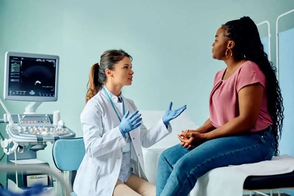 Rejuvenating Intimacy: Exploring Surgical Solutions for Vaginal Laxity 1 Woman have consultation about vaginal laxity Smethwick